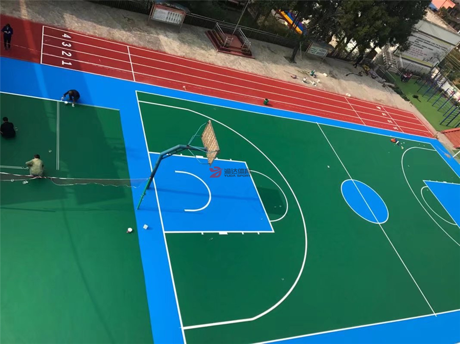 小學硅PU籃球場 小學硅PU籃球場